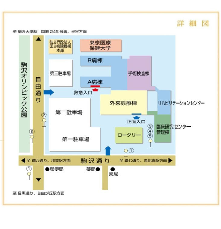 東京医療センター詳細図