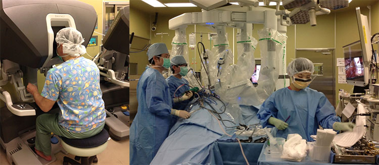 ダビンチXiを使用した手術風景